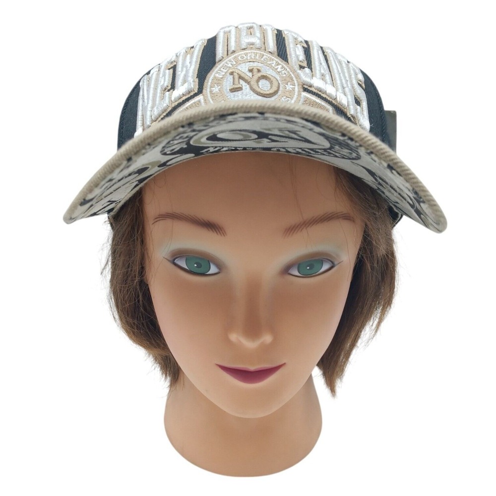 New Orleans Black and Tan Baseball Cap‎ Hat, New with Tags - Picture 2 of 5